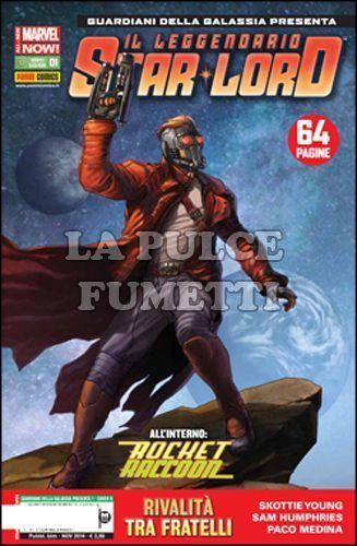 GUARDIANI DELLA GALASSIA PRESENTA #     1 - ROCKET RACCOON E IL LEGGENDARIO STAR-LORD 1 - COVER B - ALL-NEW MARVEL NOW!